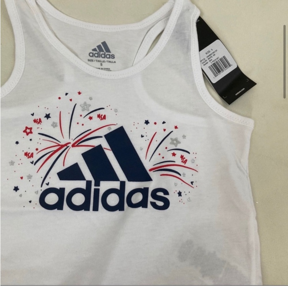 Adidas Skort / shorts top set America 4th of July 5024 - Picture 4 of 5